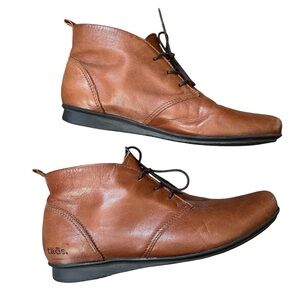 Taos Brown Leather Robin Boots 6/6.5
